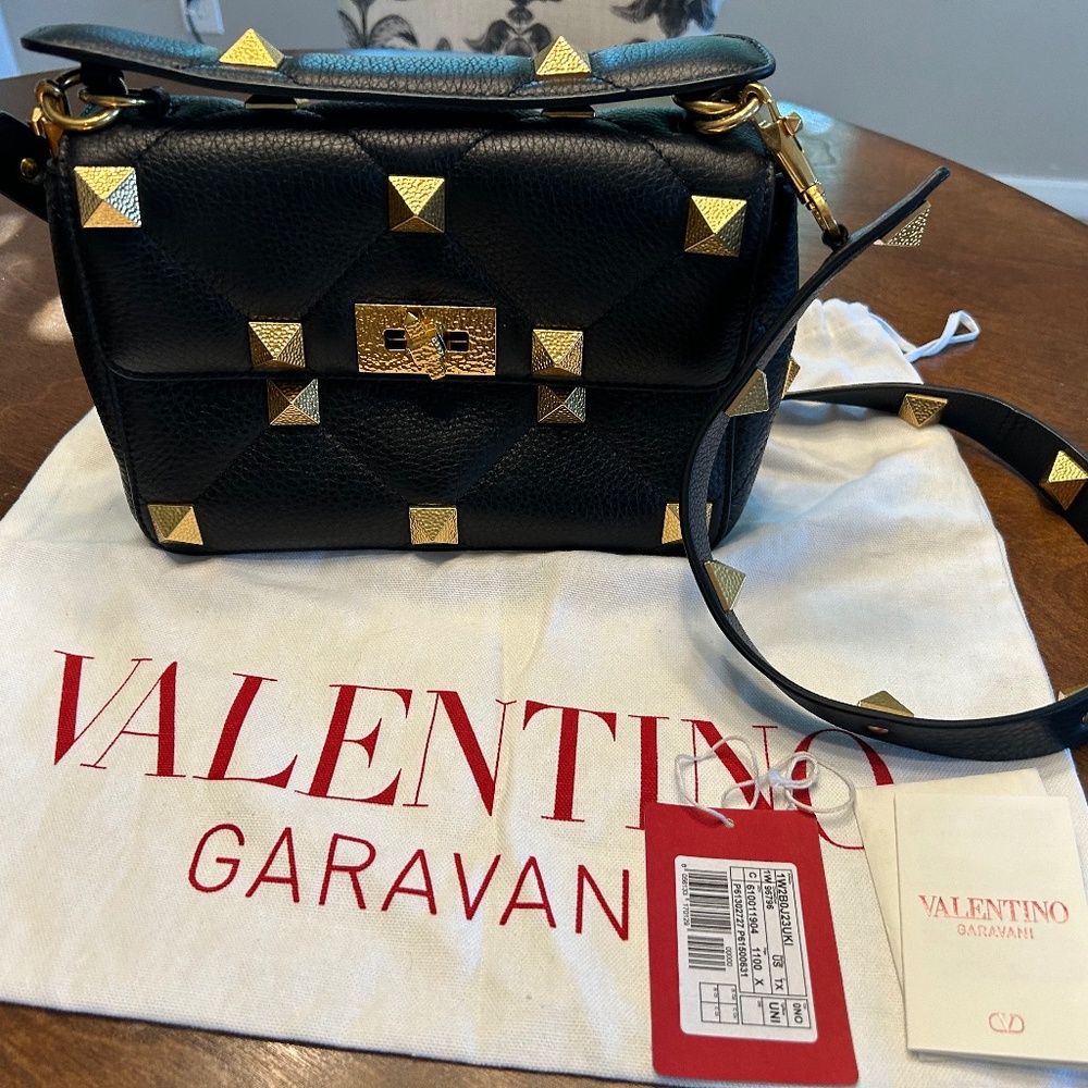 Valentino Roman Stud Leather Bag